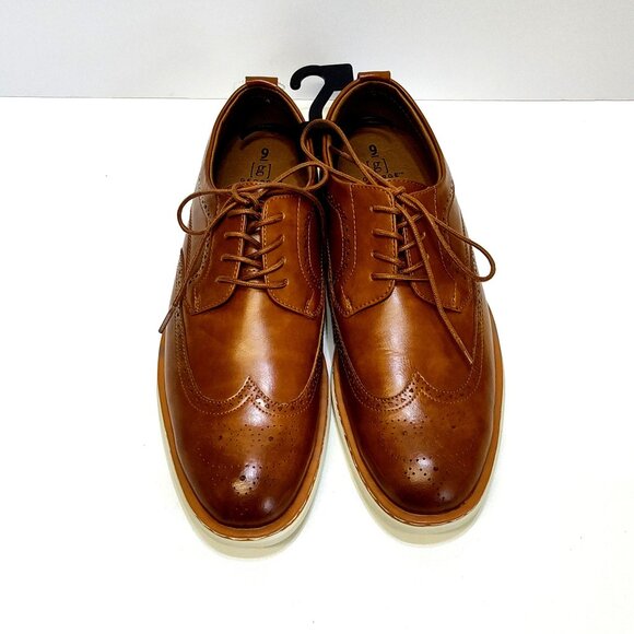 George Jonaah Wingtip Oxford Dress Shoes Size 9 Memory Insole True To Size Fit - Picture 4 of 9